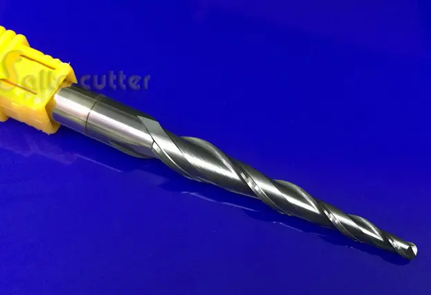 1Pcs R2.0 2F D8 L100 Hrc55 Tungsten Tapered Ball Nose End Mills And Cone Cutter Bit 1