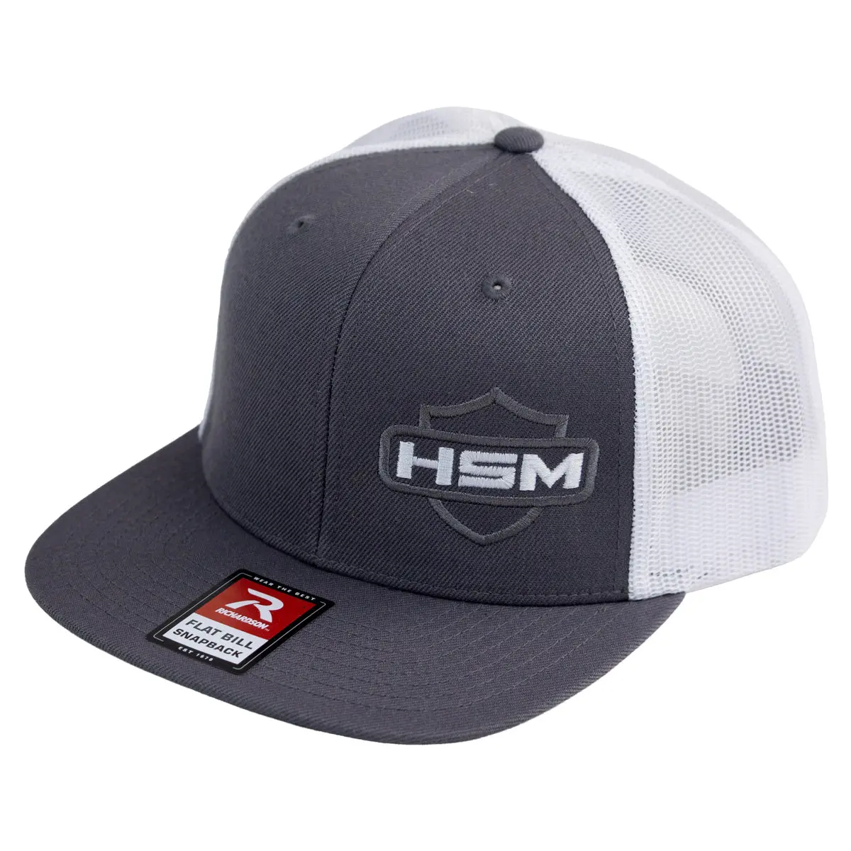 Hsm Crest Flatbill Snapback – Gray/White 1