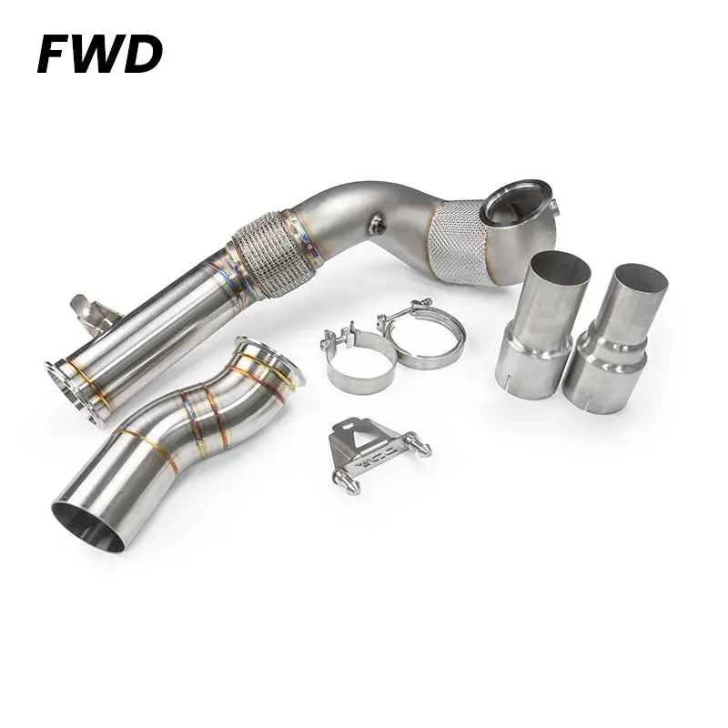Jdy 130Mm Catted Downpipe For Mqb 2.0Tsi 2