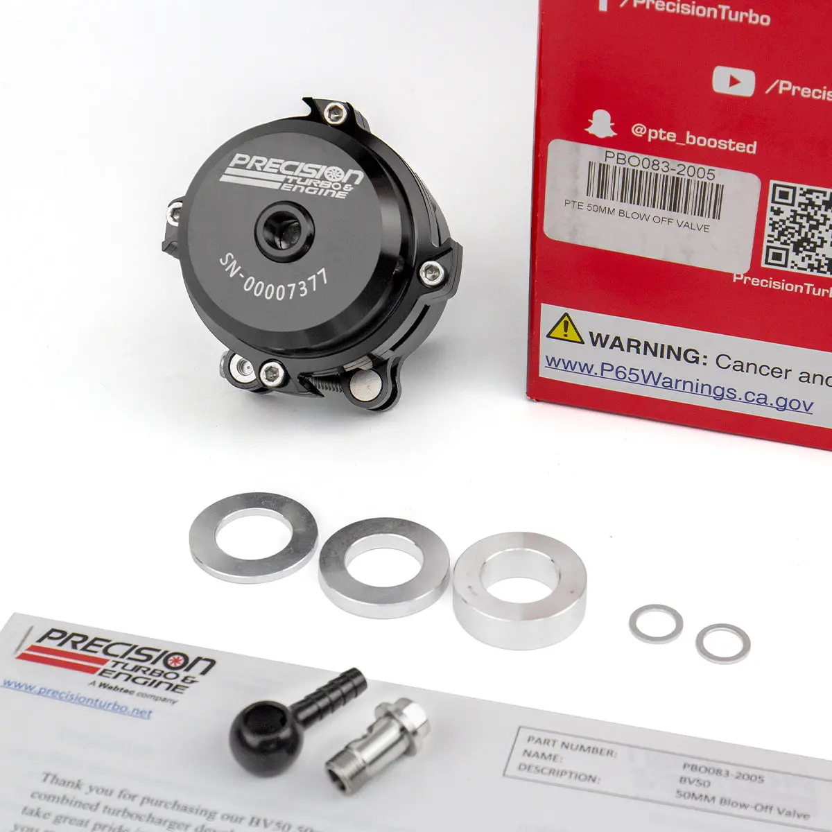 Precision Turbo 50Mm Blow-Off Valve (Bov) 1