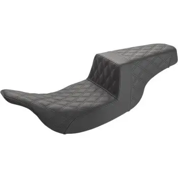 Saddlemen Step-Up Seat - Full Lattice Stitch - Black (897-07-175) Touring 97-07 1