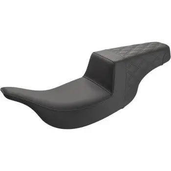 Saddlemen Step-Up Seat - Rear Lattice Stitch - Black (897-07-173) Touring 97-07 1