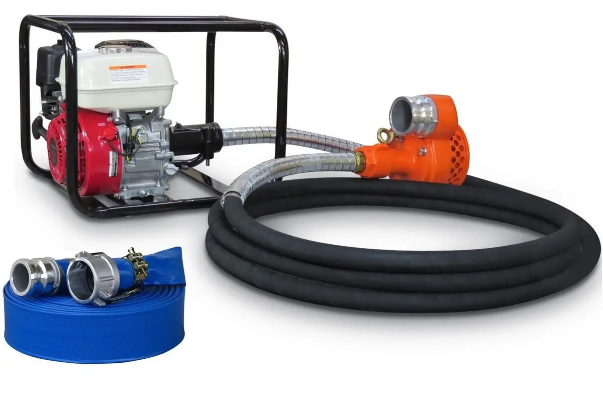 2" Kato Honda Powered Flexi-Drive Pump + Hose Kit 1