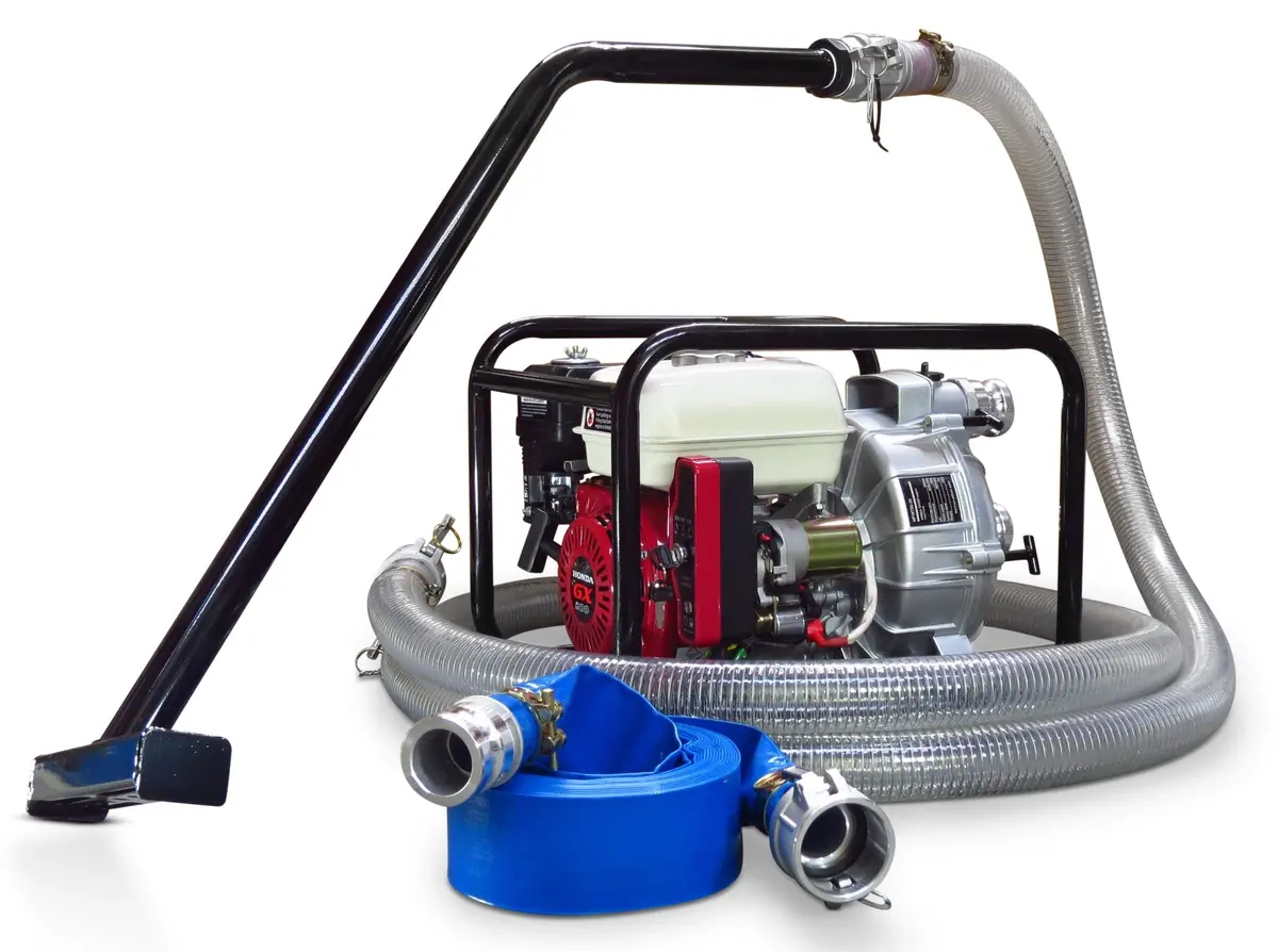 50Mm Kato Honda Powered Trash Pump El. St. + Trough Cleaning Kit 1