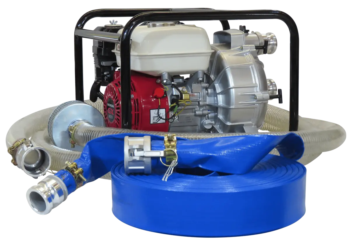 50Mm Kato Honda Powered Trash Pump + Hose Kit 1