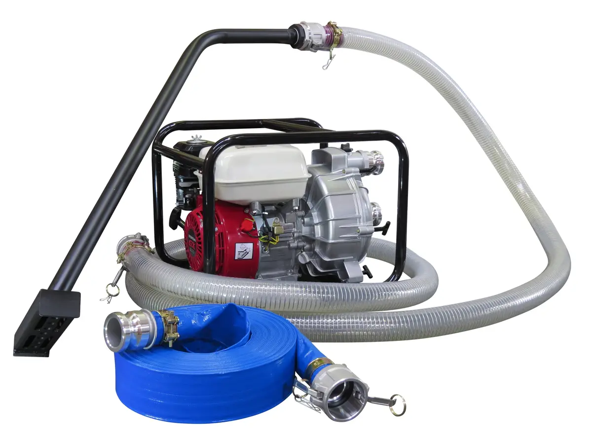 50Mm Kato Honda Powered Trash Pump + Trough Cleaning Kit 1