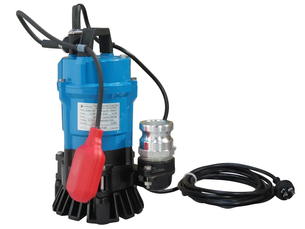 2" Reid Drainvac 750 Semi-Vortex Drainage Submersible Pump - Float Switch Included 1