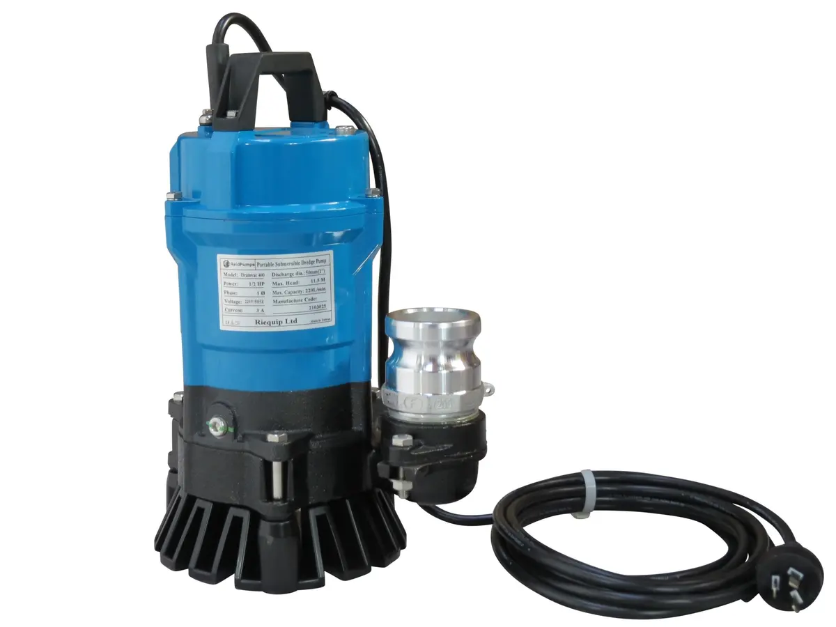 2" Reid Drainvac 750 Semi-Vortex Drainage Submersible Pump - No Float Switch 1