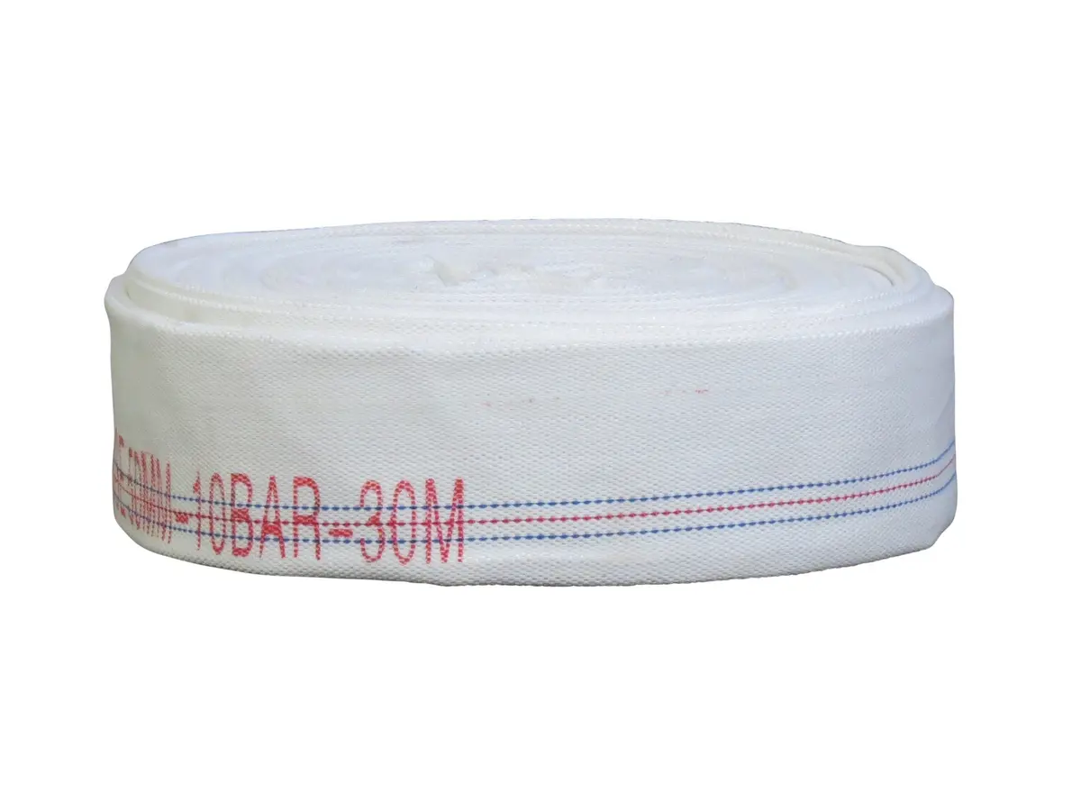 2" Rhino White High Pressure Fire Layflat Hose 30M 1