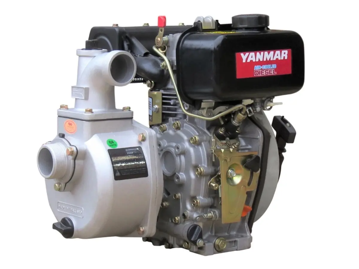 2" Yanmar Powered Semi Trash Pump Electric Start - No Frame 1