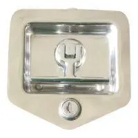 Stainless Folding Drop Tee Lock Front 1