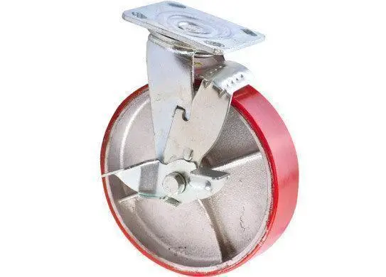 200Mm Swivel Brake Castor Polyurethane Wll 300Kg 1