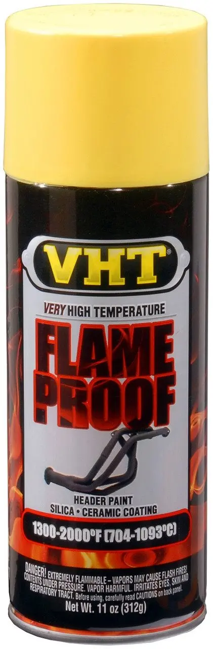 Vht Flameproof Paint Flat Yellow 325Ml - Sp108 1