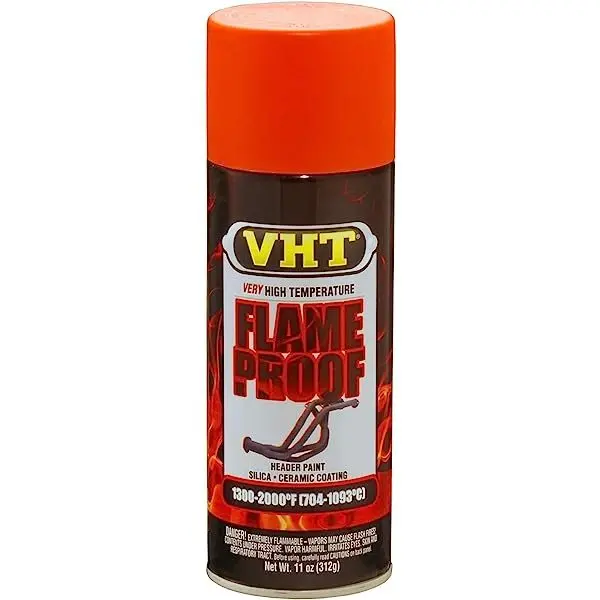 Vht Flameproof Paint Flat Orange 325Ml - Sp114 1