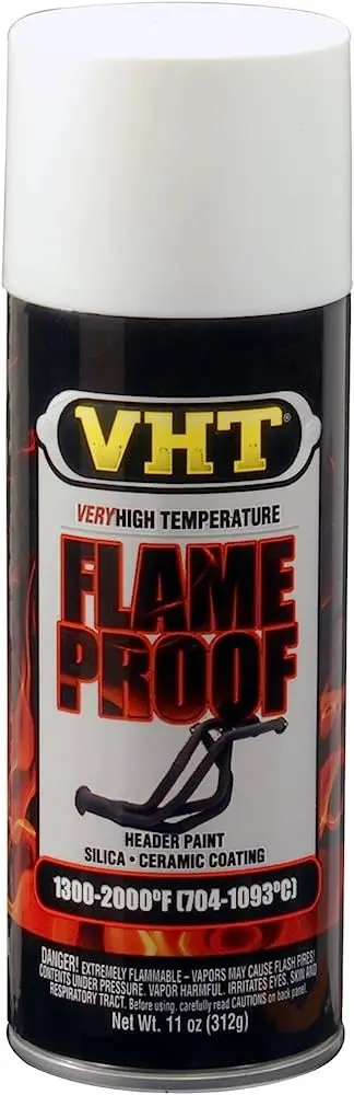 Vht Flameproof Paint Flat White Primer 325Ml - Sp118 1