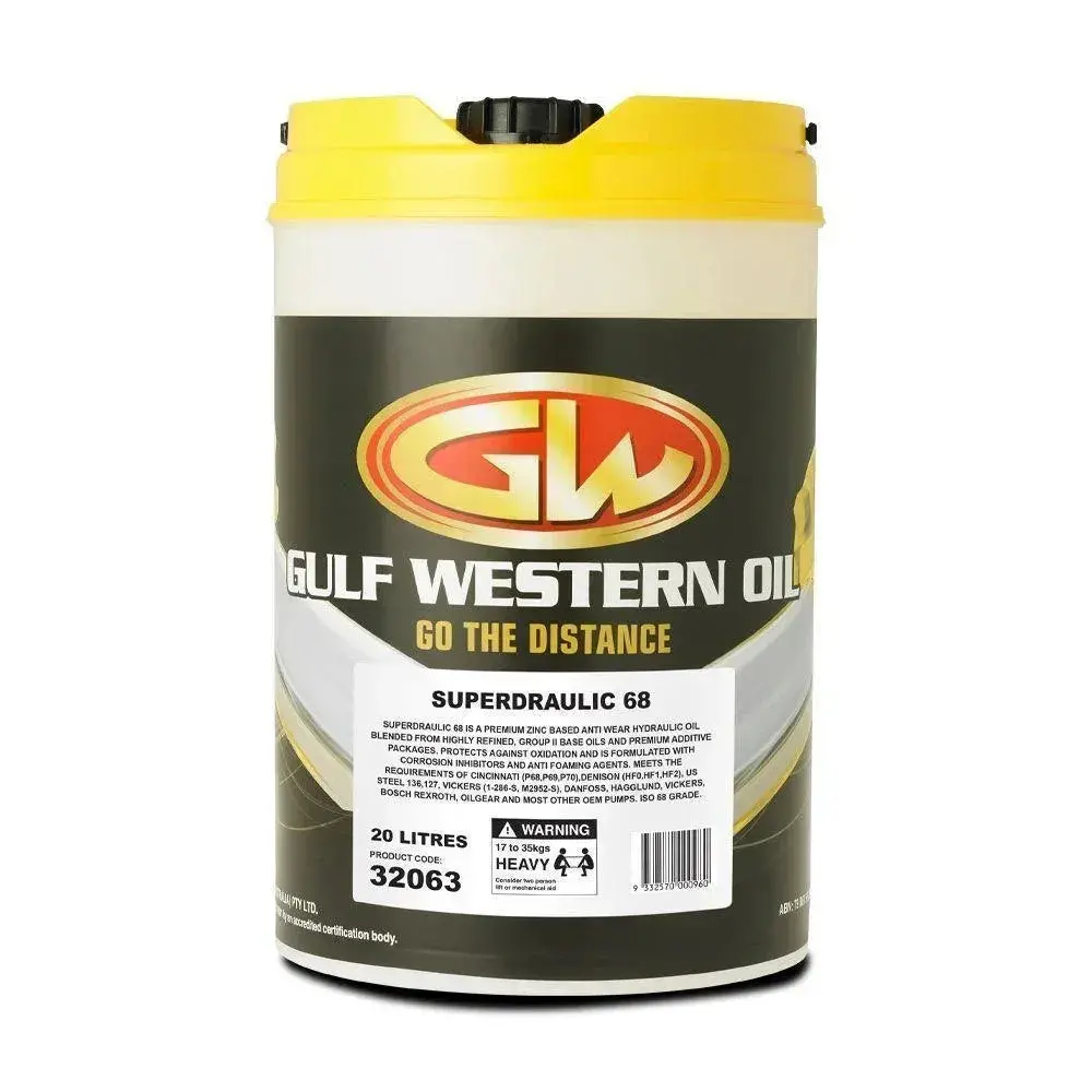 32063 Superdraulic Iso 68 Hydraulic Fluid 20L 1
