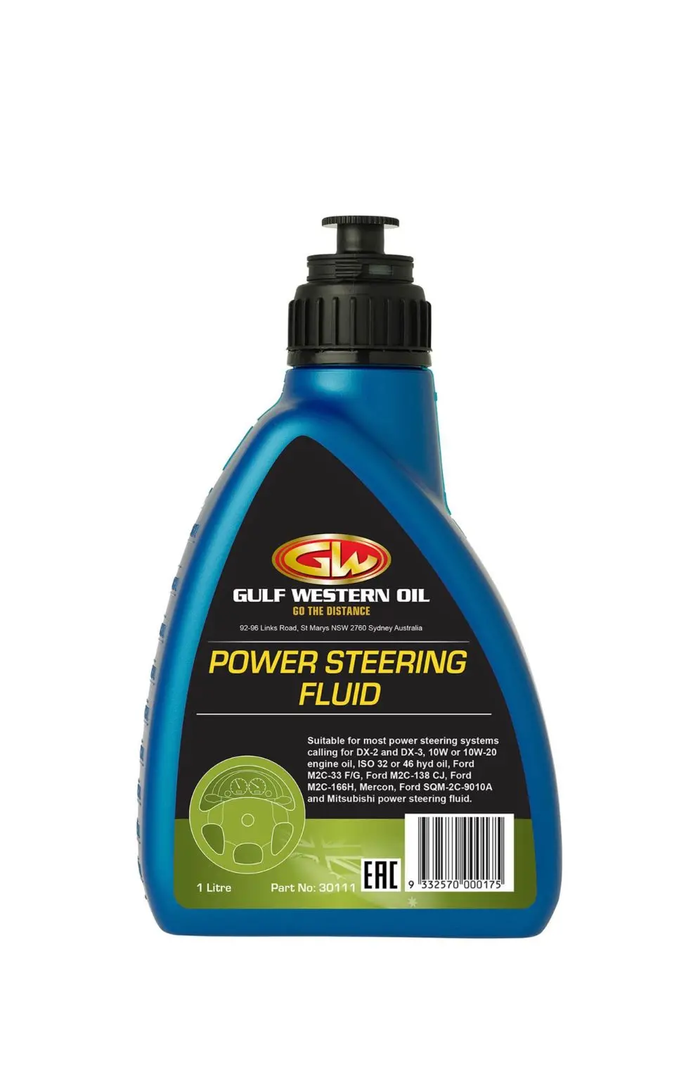 Gulf Western Power Steering Fluid Sae 10 | 1L Dx-3 Compatible | 30111 1