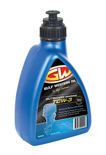 Gulf Western Outboard Marine Two-Stroke Engine Oil 1L 30182 Tc-W3 1