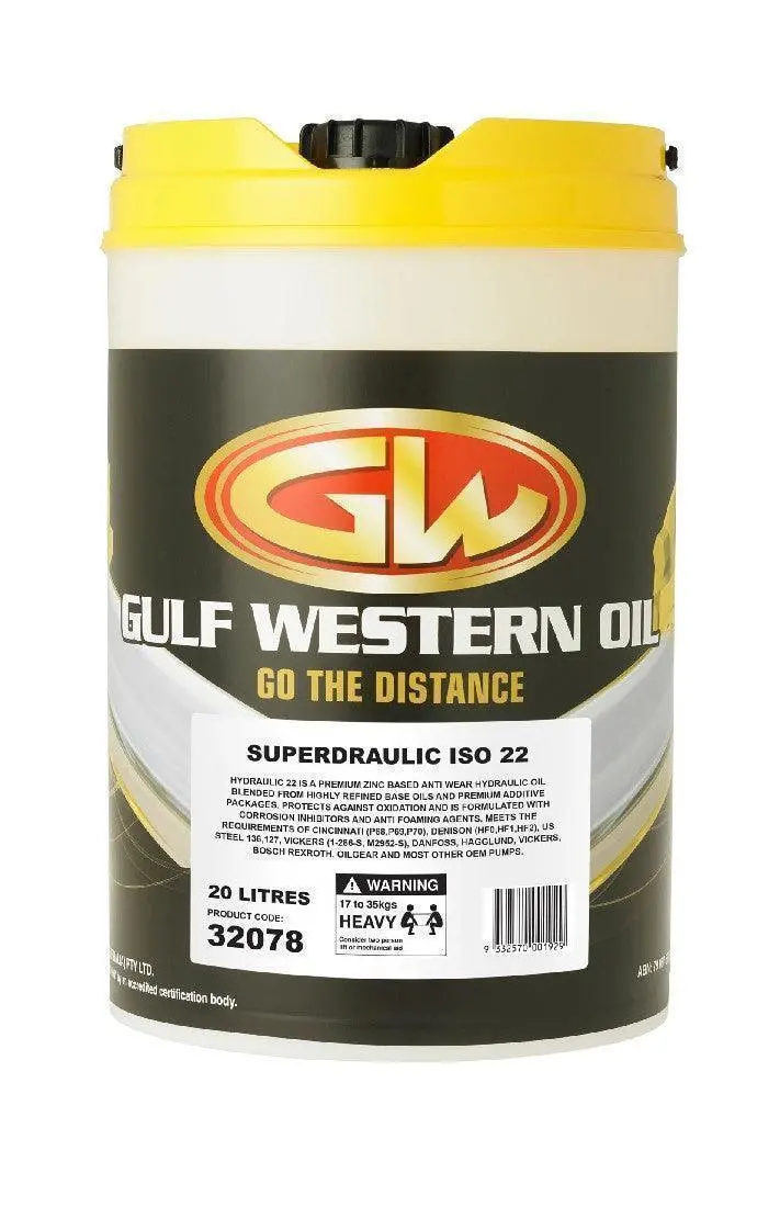 32078 Superdraulic Iso 22 Hydraulic Fluid 20L 1