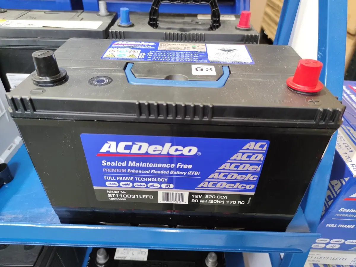 Acdelco St110d31lefb 12V 90Ah 820 Cca T110 S95d31lhd Lexus Kia Hyundai Holden 1
