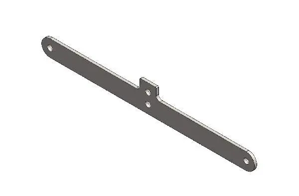 Lower Cross Bracket For Eurostar Dynamica Front Panel - Chromed 1
