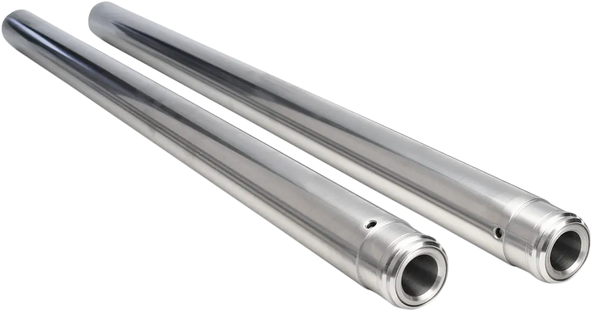 Custom Cycle Engineering Fork Tubes - 43Mm M8 Softail Inverted +2" Length - Ultra Chrome - Inverted 710110 1