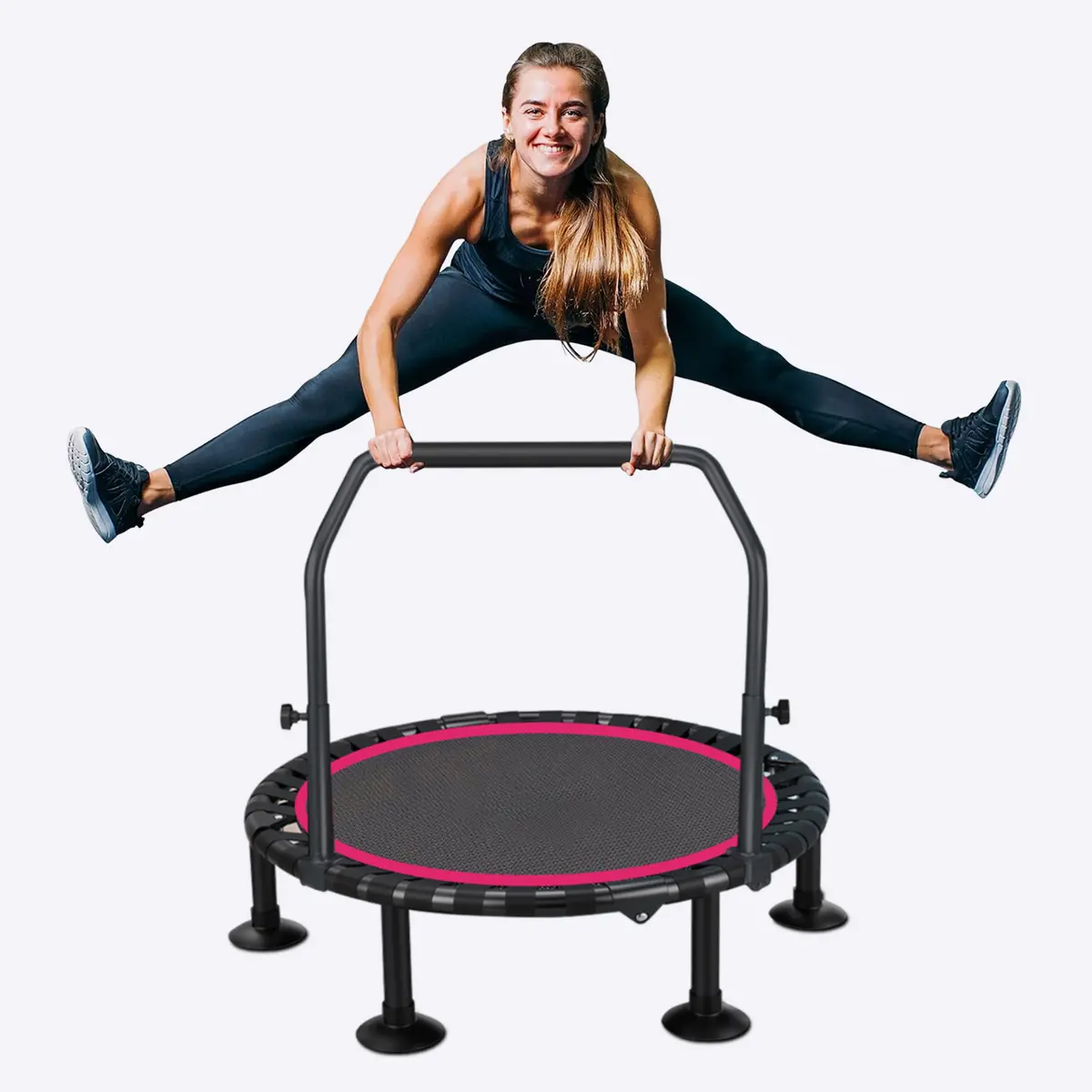 Deerrun® 40" Foldable Mini Trampoline Max Load 330Lbs 1