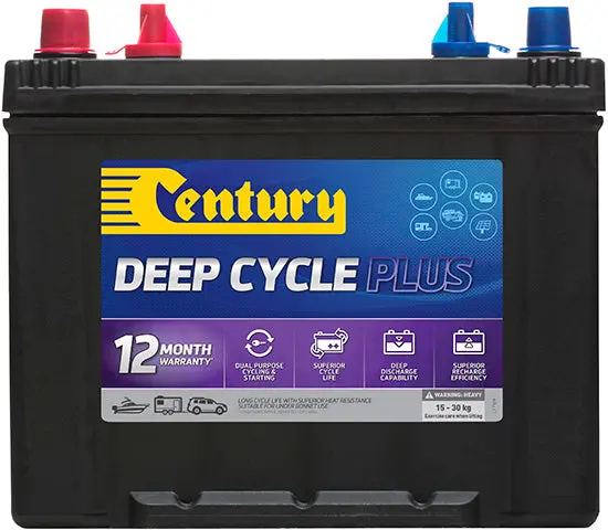 24Dcmf Century Deep Cycle Battery 12V 600 Cca, 82 Ah, 12-Month Warranty 1