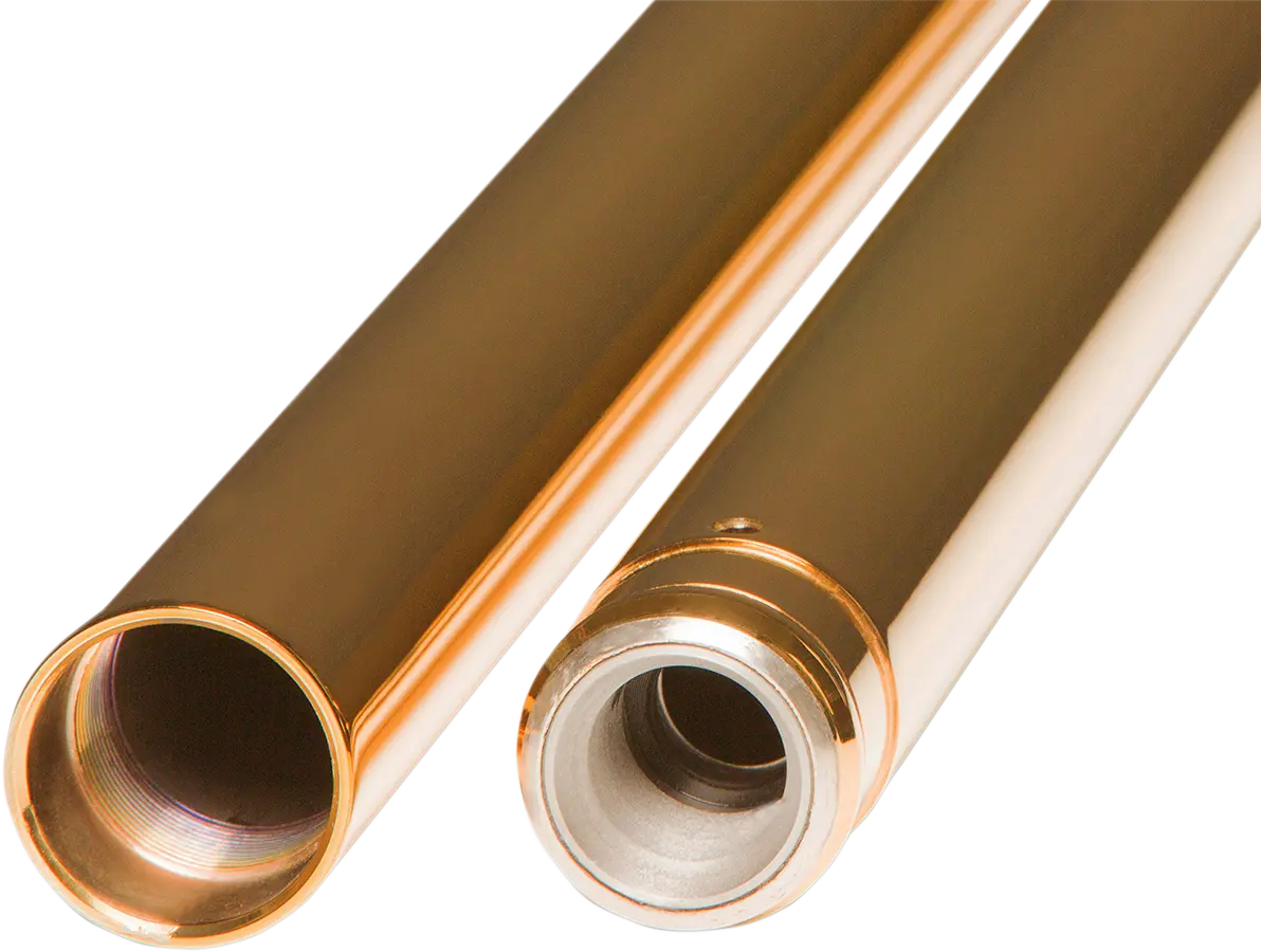 Custom Cycle Engineering Fork Tubes - 39 Mm - 24.25" - Gold T 1345Tn 1