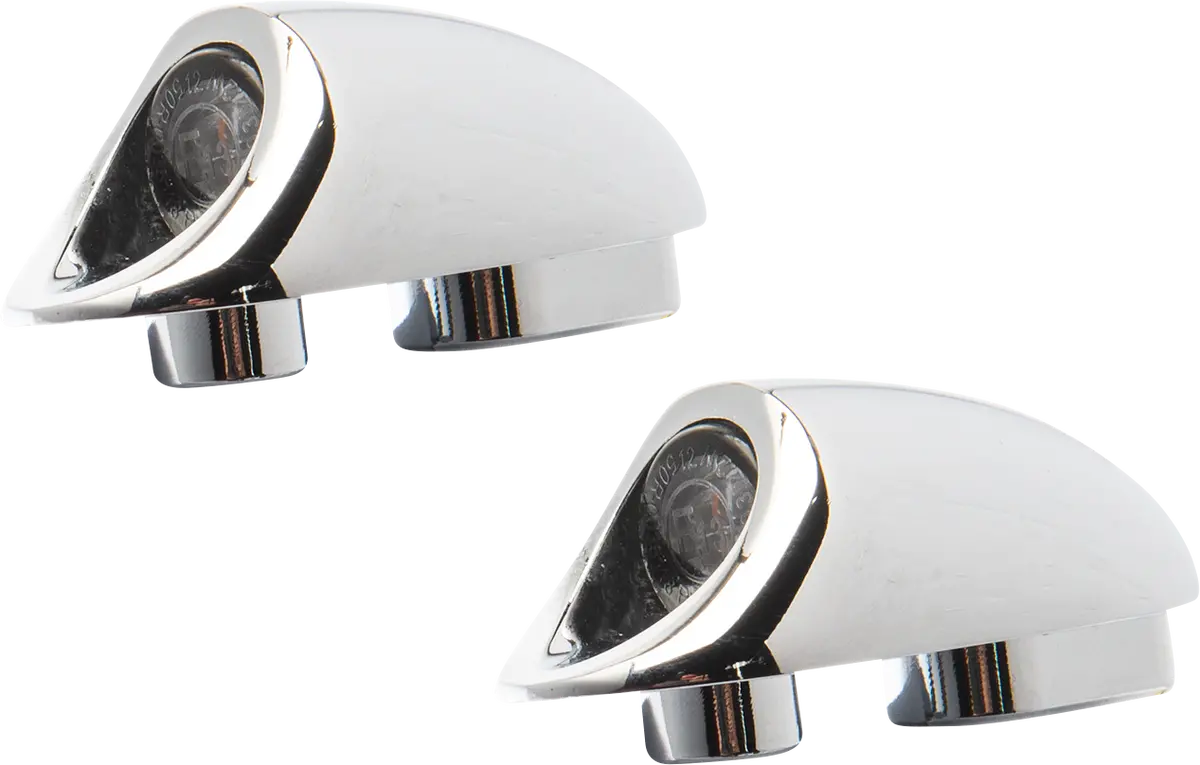 Kodlin Usa 3-1 Mini Fender Strut Indicator Lights - Chrome K68490 1