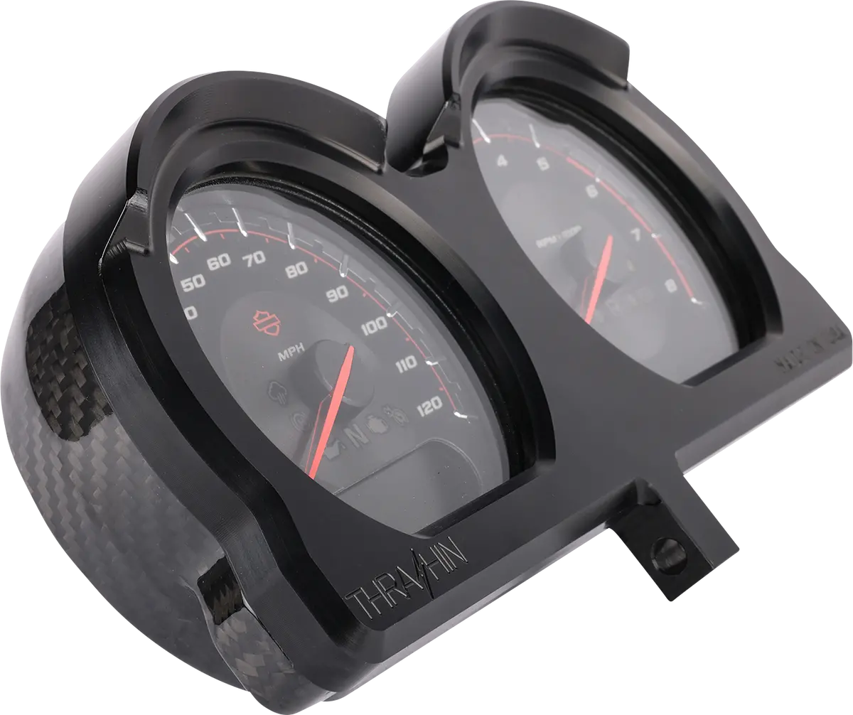 Thrashin Supply Co. Gauge Relocation Kit - Black Tsc-2707-1 1