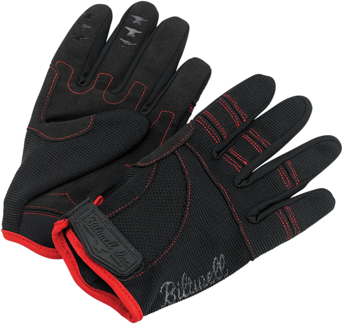 Biltwell Moto Gloves - Black/Red 1
