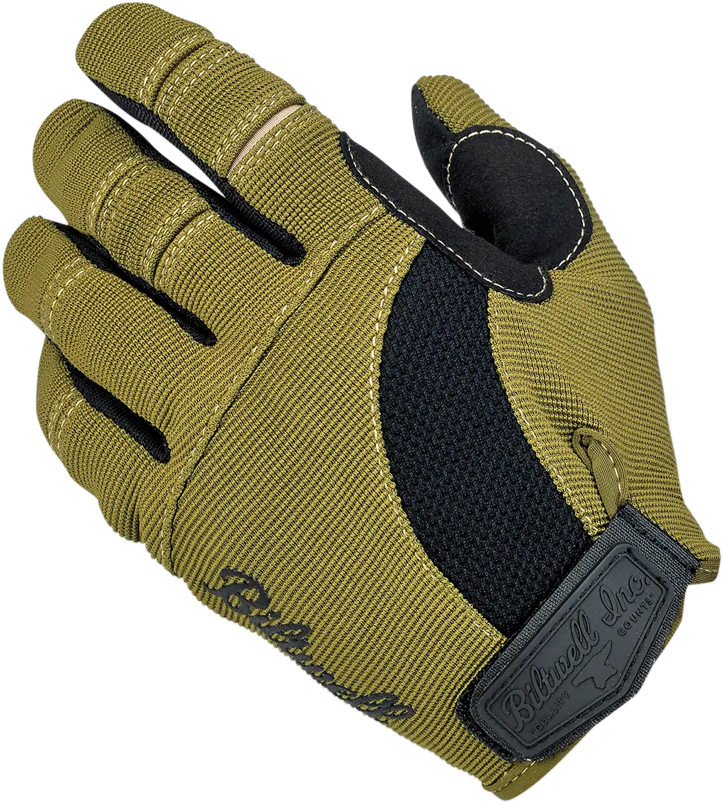 Biltwell Moto Gloves - Olive/Black 1