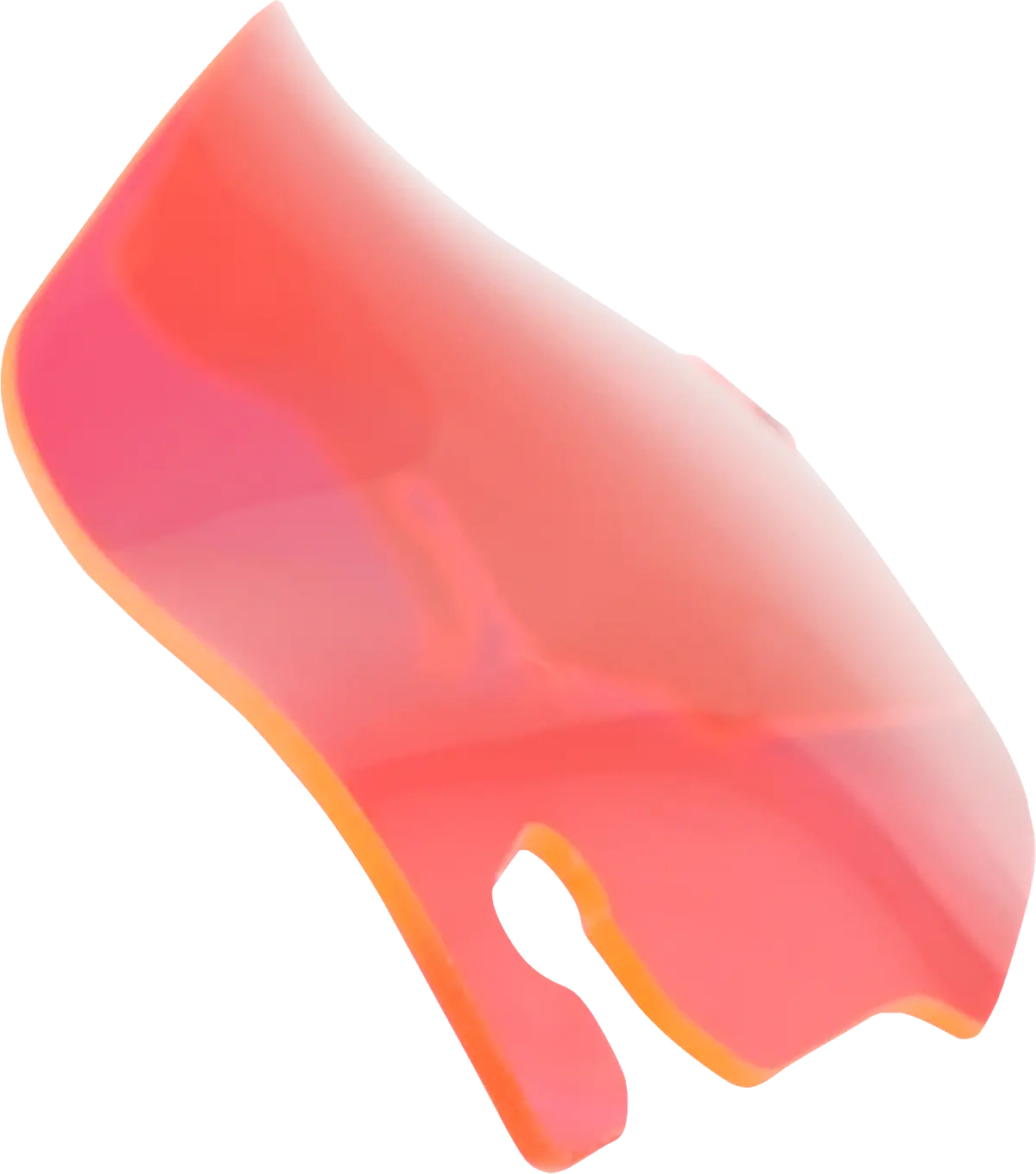 Klock Werks Kolor Flare* Windshield - 3-1/2" - Pink Ice - Flr Kww-01-0655 2