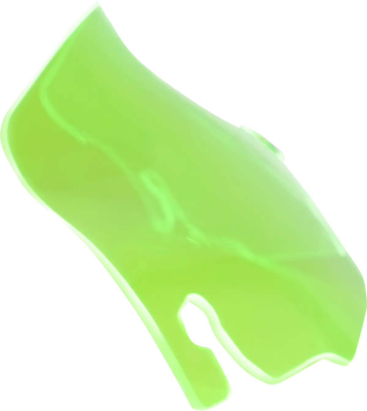 Klock Werks Kolor Flare* Windshield - 3-1/2" - Green Ice - Flr Kww-01-0656 2