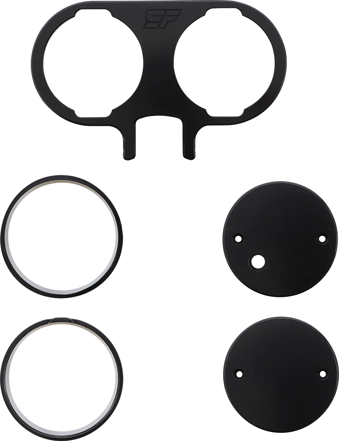 Slyfox Gauge Mount - Dual - Black Tm-Sly26 1