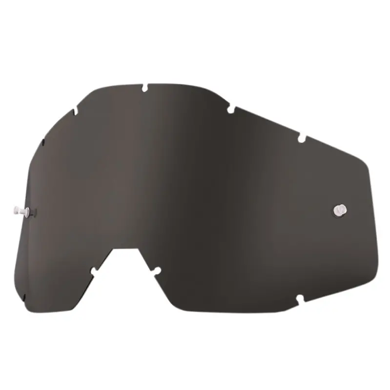 100% Dark Smoke Replacement Lens For Racecraft/Accuri/Strata Goggles 1