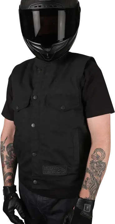 Thrashin Supply Co. Nightrider V2 Riding Vest - Black 1