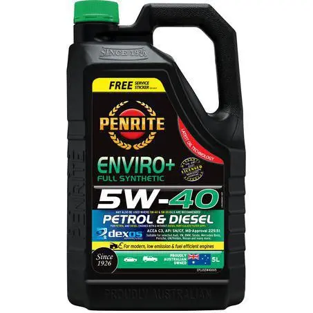 Penrite Enviro+ 5W-40 5L Engine Oil - Eplus5w40005 1