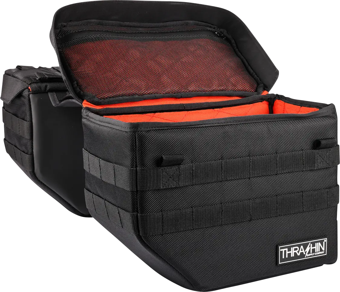 Thrashin Supply Co. Expedition Saddlebags - Black Tsb-0008 2