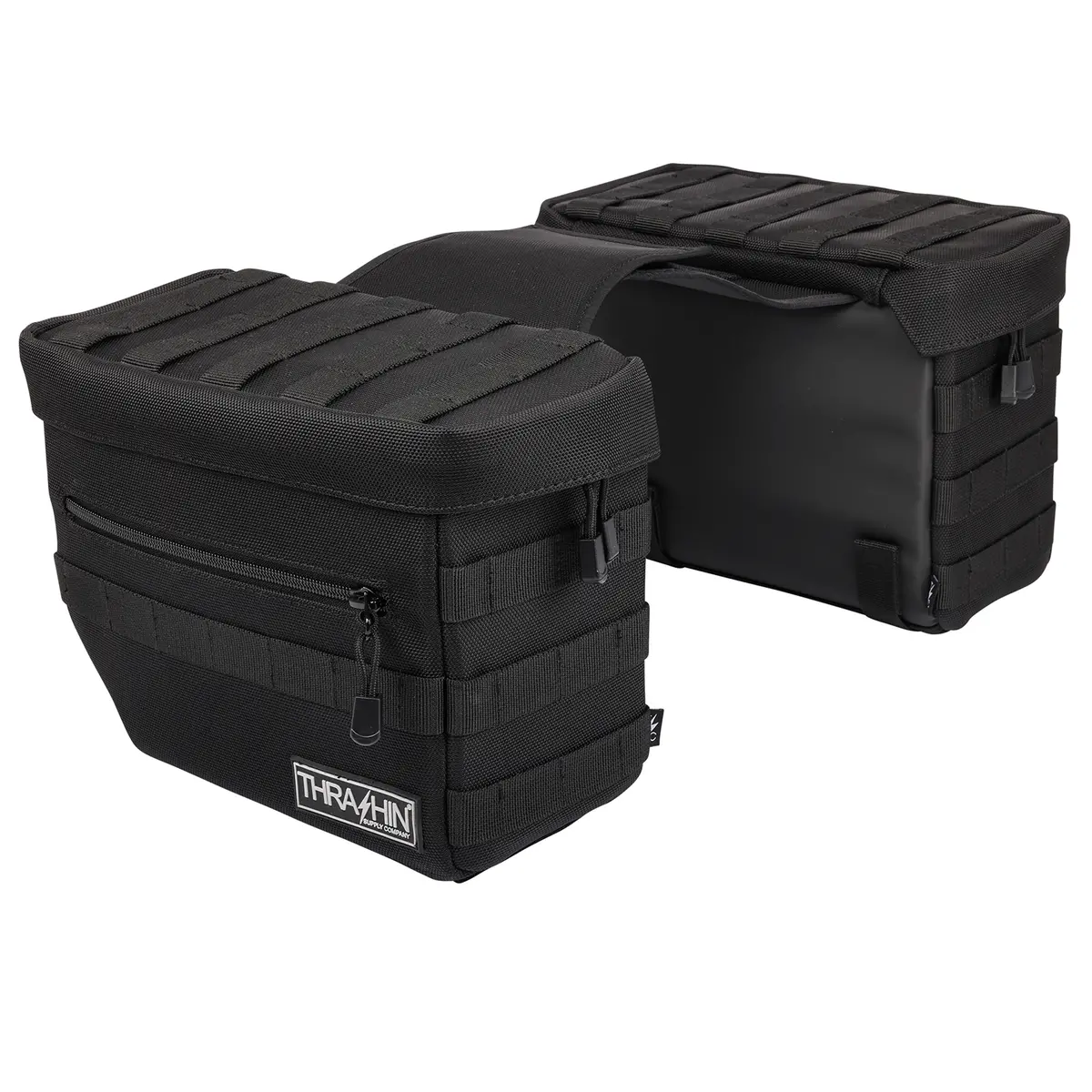 Thrashin Supply Co. Essential Saddlebags - Black Tsb-0006 2