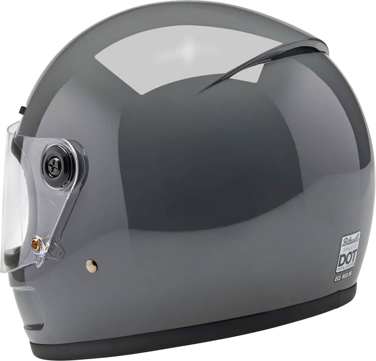 Biltwell Gringo Sv Helmet - Gloss Storm Gray 4
