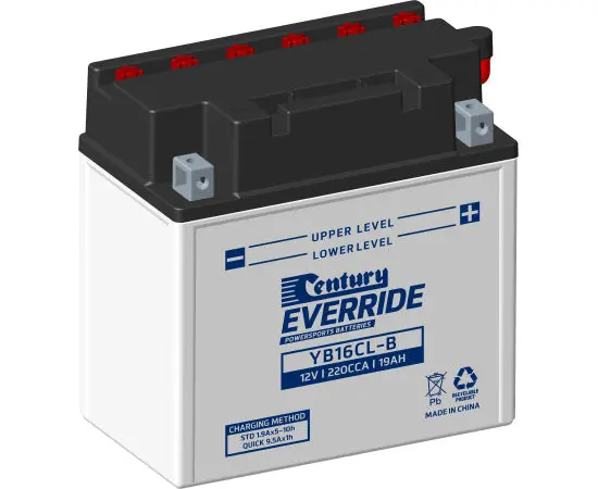 Century Yb16cl-B Motorcycle Battery - 220Cca 19Ah 1