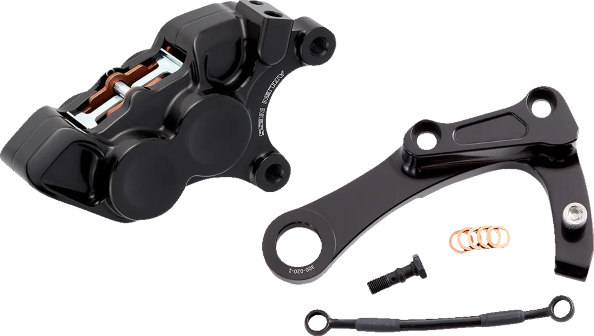 Arlen Ness 4-Piston Caliper - Rear - Black 02-329 1