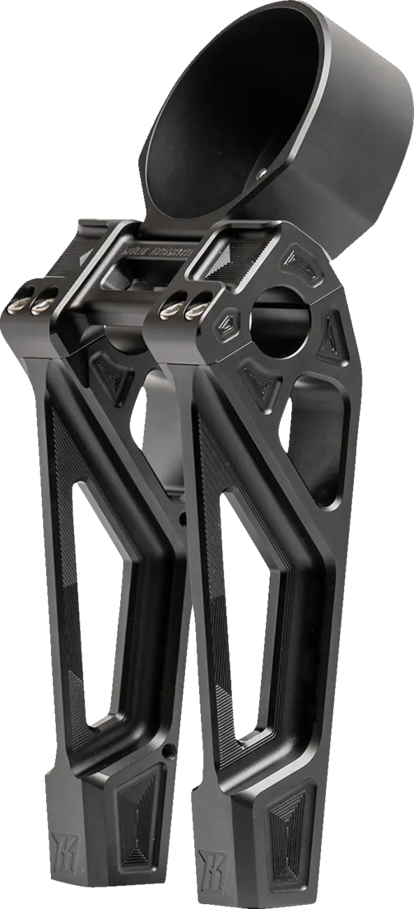 Kodlin Usa Fastback Risers - Includes Clamp & Gauge Bracket - 8" - Black K55131 1