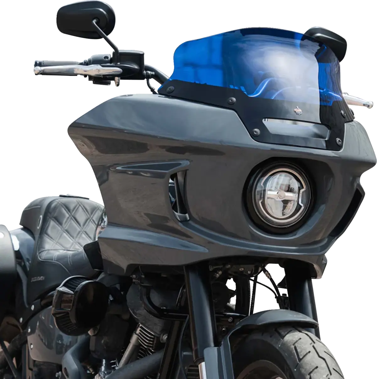 Klock Werks Kolor Flare Sport Windshield - 6" - Blue - Fxlrst Kww-02-0626 2