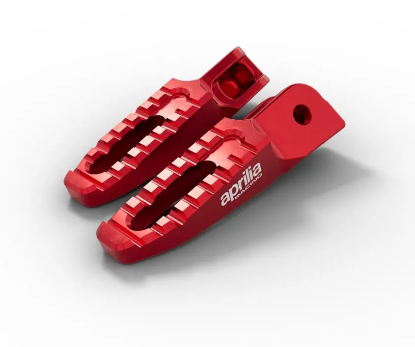 Aprilia Rs 457 Cnc Aluminum Red Footpegs 1