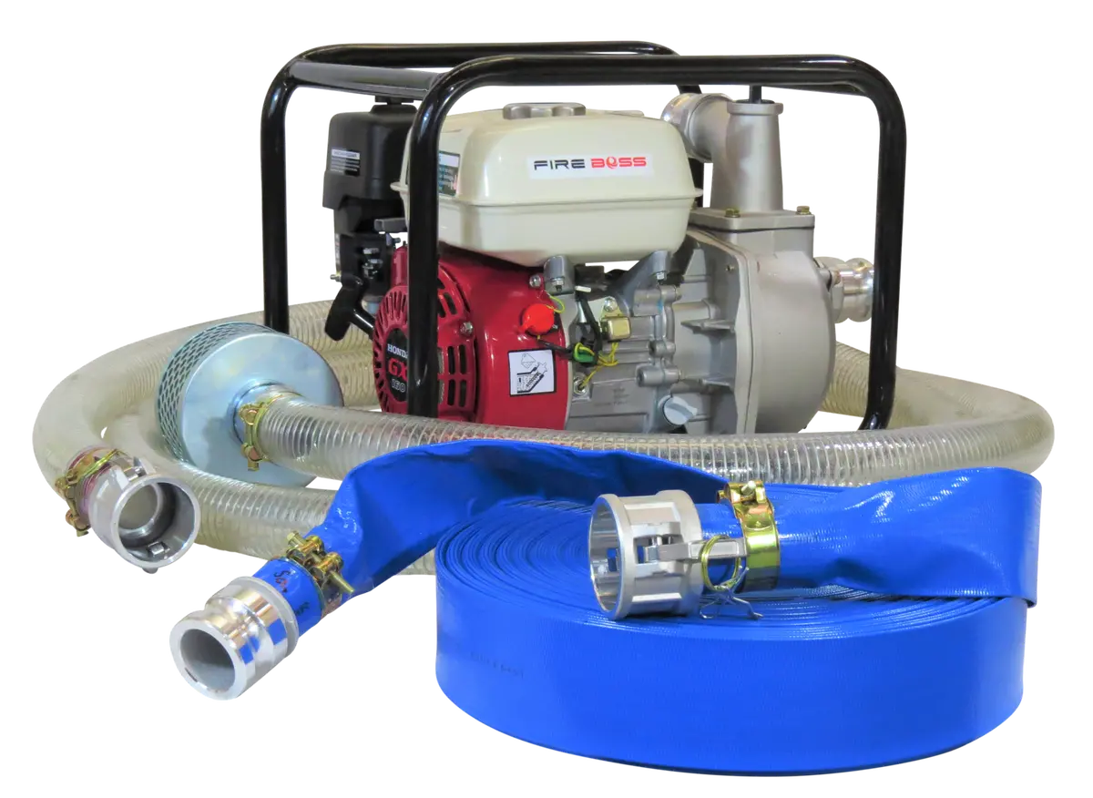 76Mm Kato Honda Powered Semi Trash Pump + Hose Kit 1