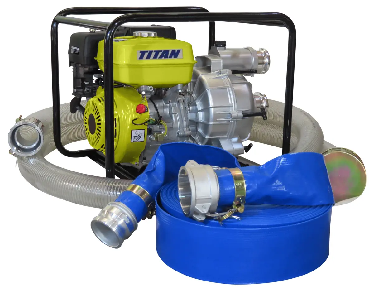 76Mm Titan Trash Pump + Hose Kit 1