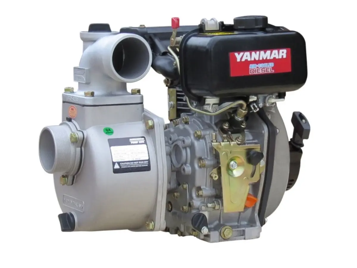 3" Yanmar Powered Semi Trash Pump Electric Start - No Frame 1